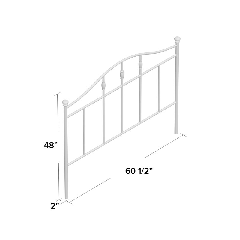 Charlton Home® Inworth Metal Headboard & Reviews Wayfair